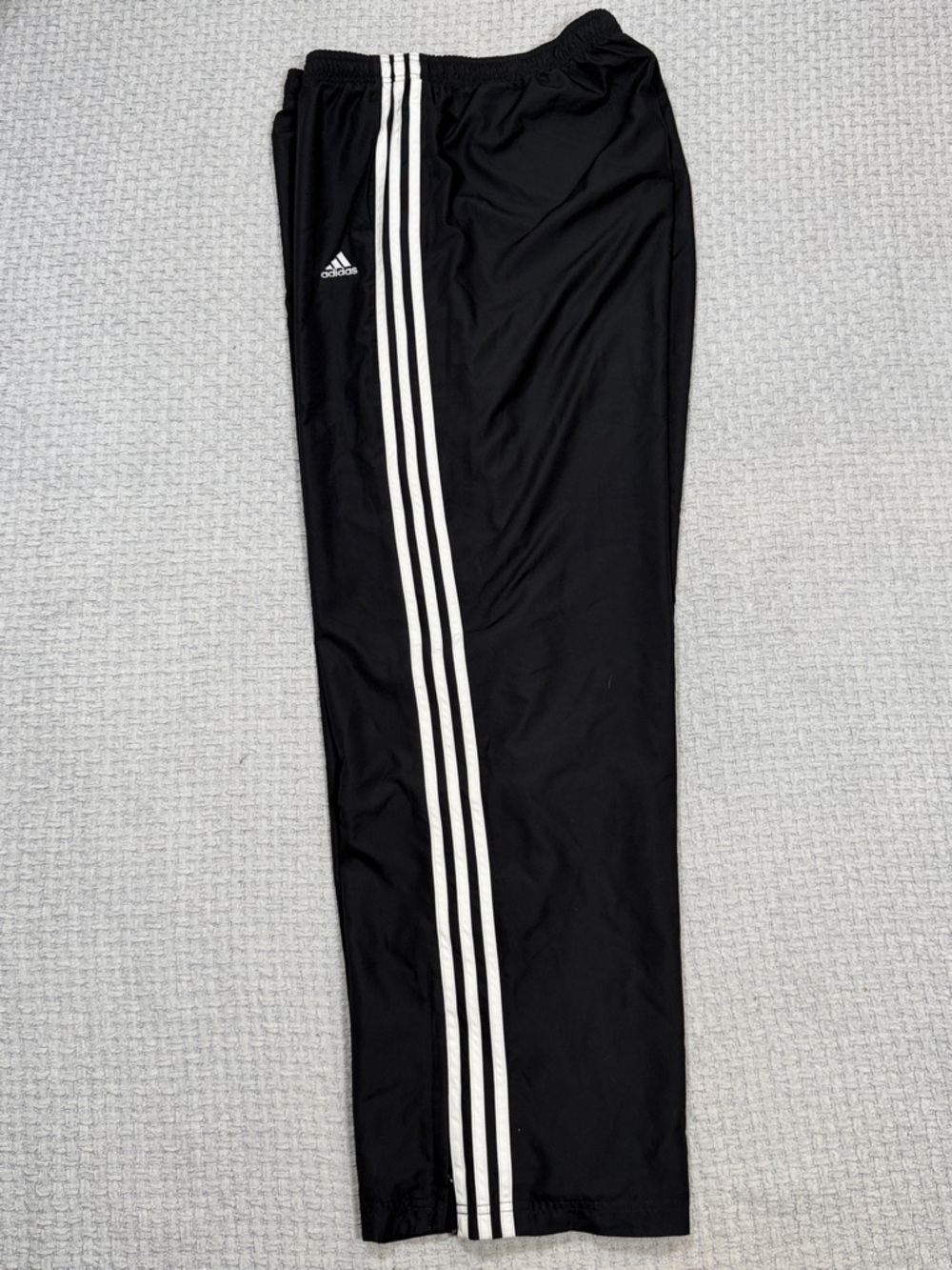 Adidas 3 Stripes Wind Pants Joggers Track Pants Black White Size X-Large